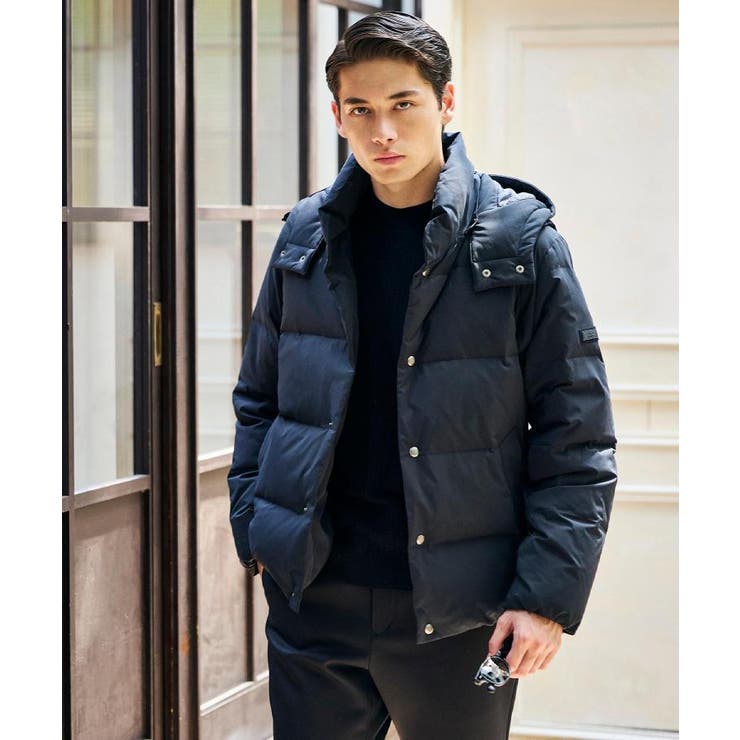 ブラック(019) | 【袖取り外し可】デタッチャブル ダウンブルゾン | TAKEO KIKUCHI