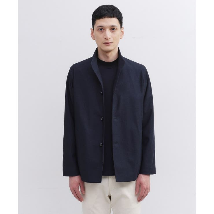 ネイビー(094) | ツイルジャージー イタリアンカラージャケット | TAKEO KIKUCHI
