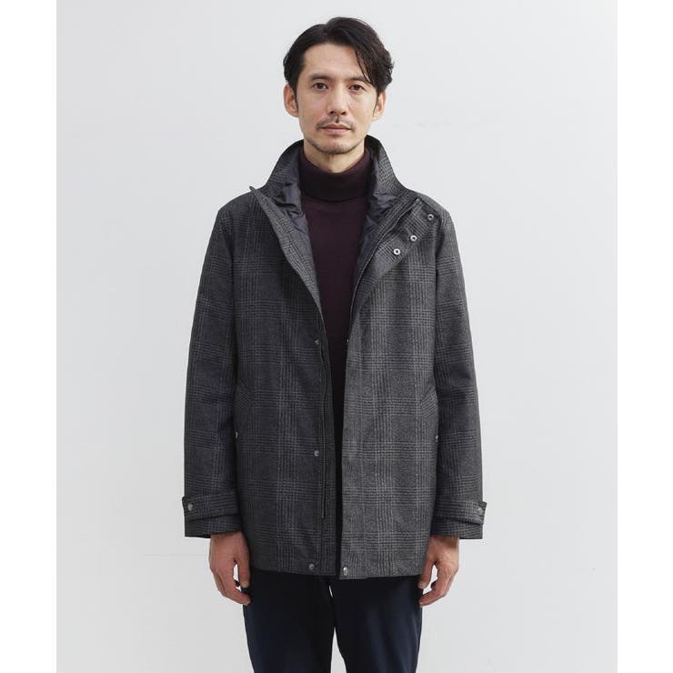 【3WAY】グレンチェック ダウンライナー ブルゾン | TAKEO KIKUCHI | 詳細画像4 