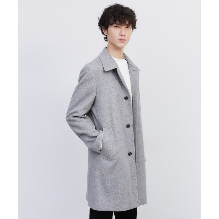 カシミヤブレンド ビーバー調ステンカラーコート | TAKEO KIKUCHI | 詳細画像21 