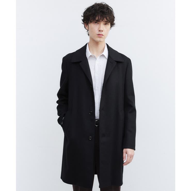 カシミヤブレンド ビーバー調ステンカラーコート | TAKEO KIKUCHI | 詳細画像24 