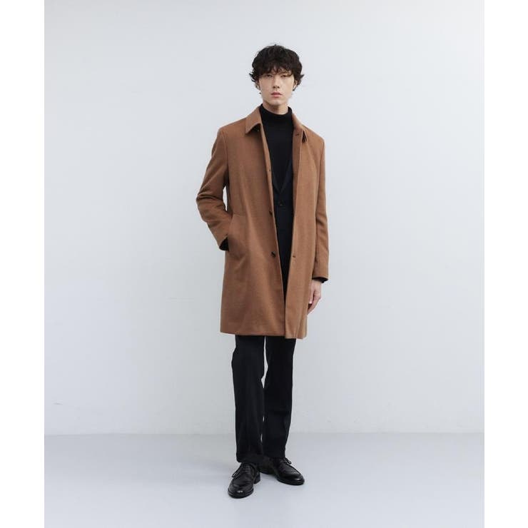 カシミヤブレンド ビーバー調ステンカラーコート | TAKEO KIKUCHI | 詳細画像38 