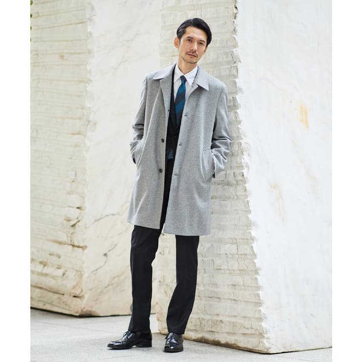 カシミヤブレンド ビーバー調ステンカラーコート | TAKEO KIKUCHI | 詳細画像45 