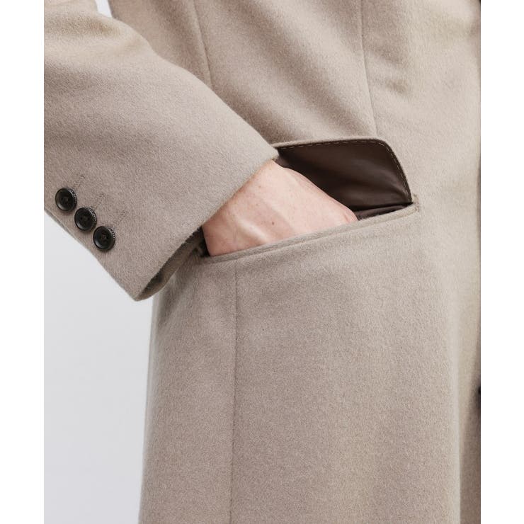 カシミヤブレンド ビーバー調チェスターコート | TAKEO KIKUCHI | 詳細画像10 