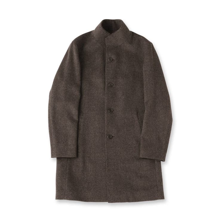 カシミヤブレンド ビーバー調ピンヘッドスタンドカラーコート | TAKEO KIKUCHI | 詳細画像8 