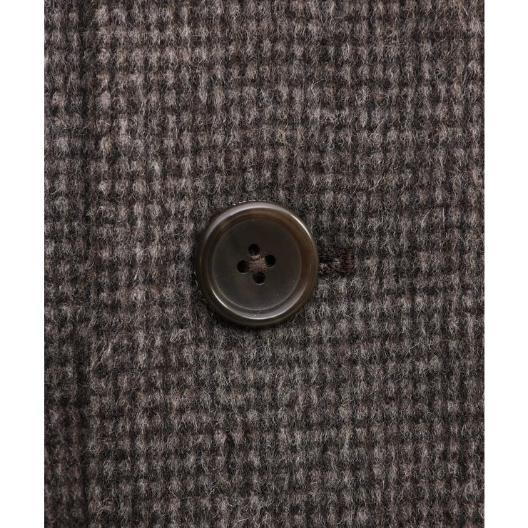 カシミヤブレンド ビーバー調ピンヘッドスタンドカラーコート | TAKEO KIKUCHI | 詳細画像20 