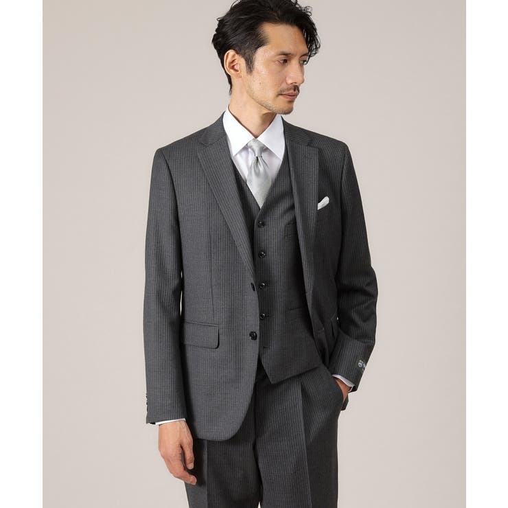 【DORMEUIL AMADEUS365】ピンストライプ ベスト/3ピース対応 | TAKEO KIKUCHI | 詳細画像18 