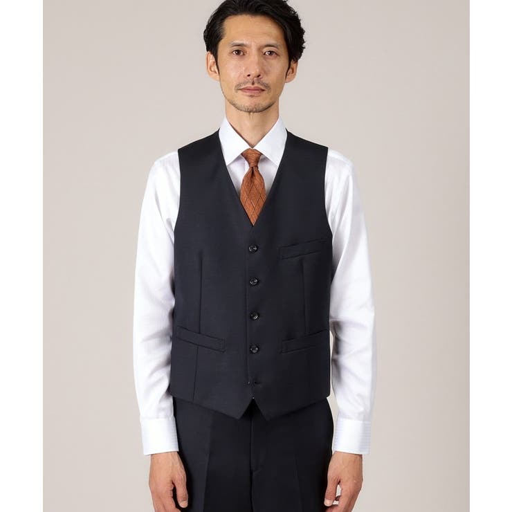 【DORMEUIL AMADEUS365】ダイアゴナル柄 ベスト | TAKEO KIKUCHI | 詳細画像10 