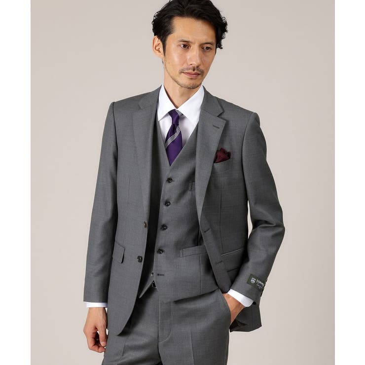 【DORMEUIL AMADEUS365】ダイアゴナル柄 ベスト | TAKEO KIKUCHI | 詳細画像7 