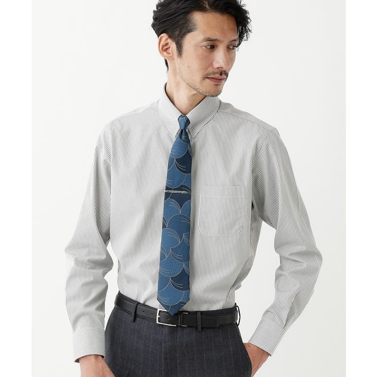 グレー(212) | ロンドンストライプ シャツ | TAKEO KIKUCHI