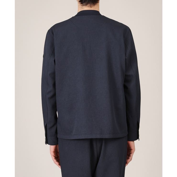 【多機能/軽羽織】リネンライクカルゼ リブブルゾン | TAKEO KIKUCHI | 詳細画像4 