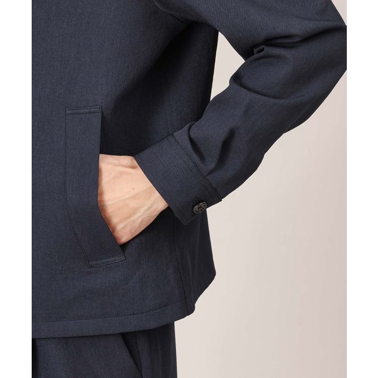 【多機能/軽羽織】リネンライクカルゼ リブブルゾン | TAKEO KIKUCHI | 詳細画像7 