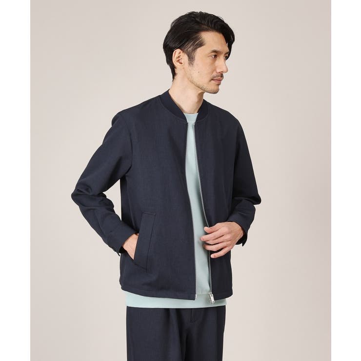 【多機能/軽羽織】リネンライクカルゼ リブブルゾン | TAKEO KIKUCHI | 詳細画像17 