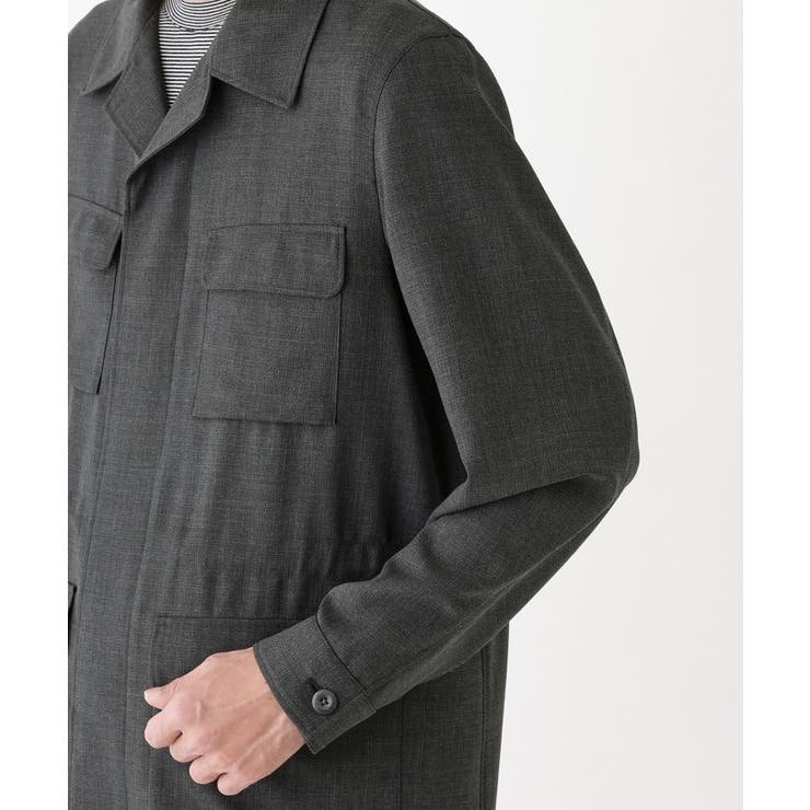 【THE FLAGSHIP】ポリエステルウール メッシュ サファリジャケット | TAKEO KIKUCHI | 詳細画像7 