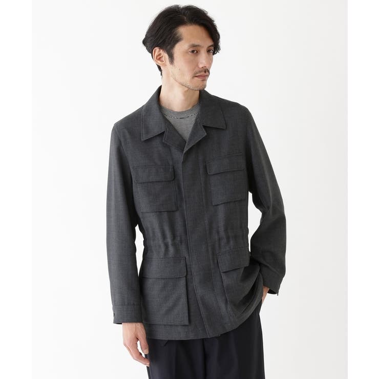 【THE FLAGSHIP】ポリエステルウール メッシュ サファリジャケット | TAKEO KIKUCHI | 詳細画像14 