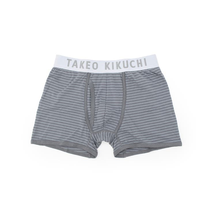 グレー(312) | ボーダーストレッチボクサーパンツ | TAKEO KIKUCHI