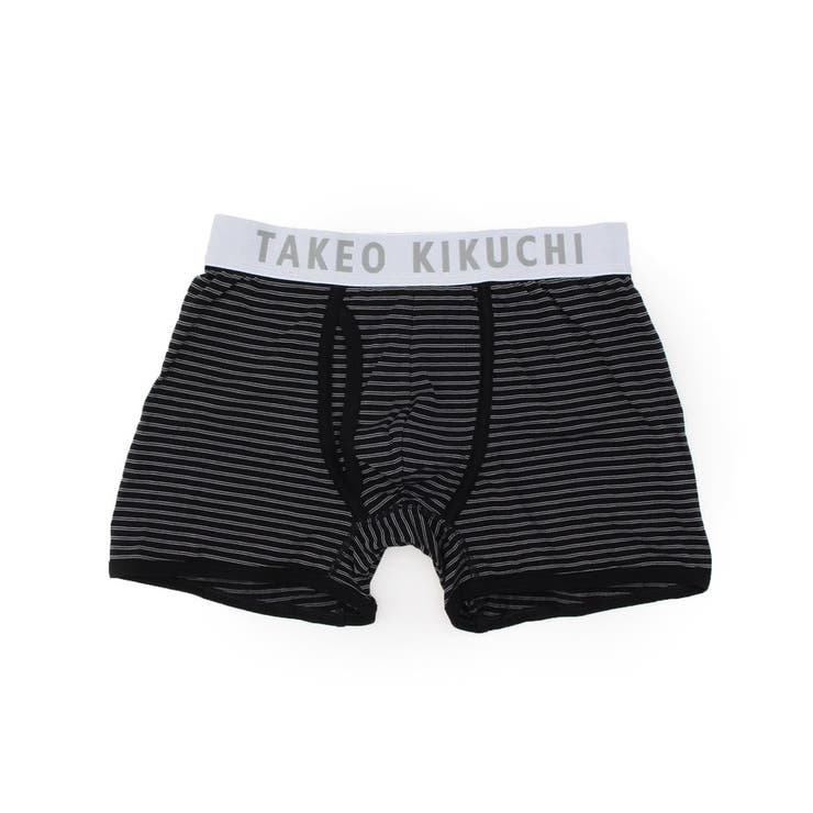 ブラック(319) | ボーダーストレッチボクサーパンツ | TAKEO KIKUCHI