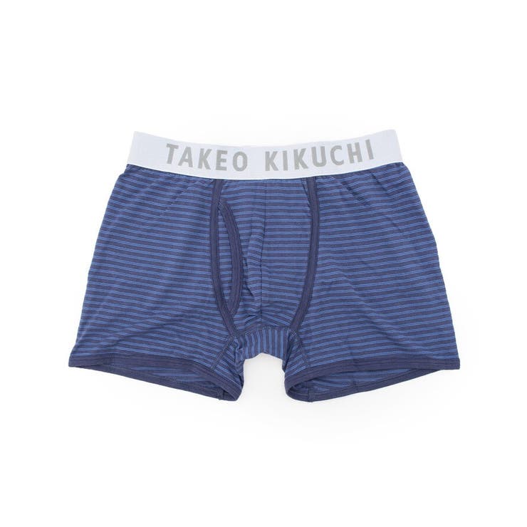 ブルー(393) | ボーダーストレッチボクサーパンツ | TAKEO KIKUCHI