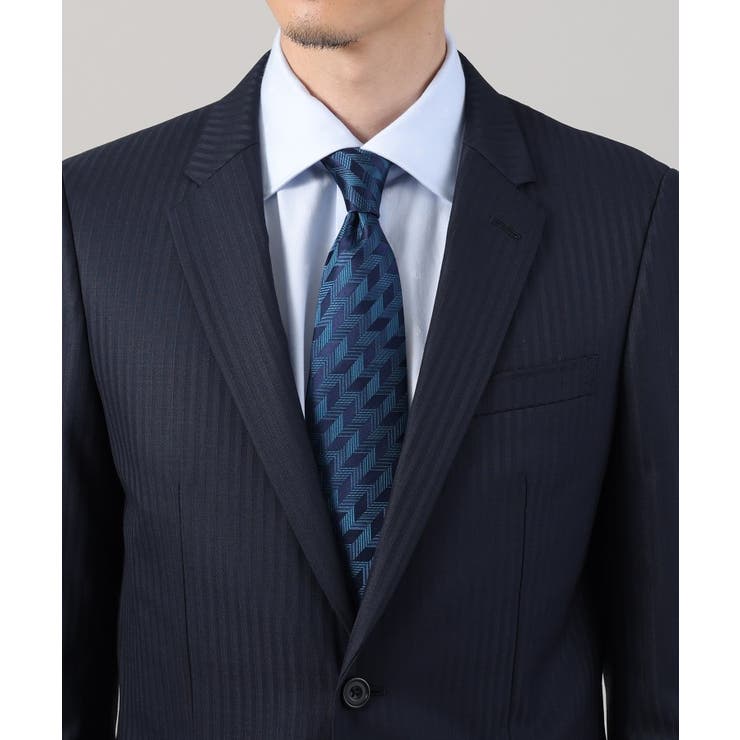 【ナローモデル】シャイニー ヘリンボン ストライプ スーツ/3ピース対応可 | TAKEO KIKUCHI | 詳細画像5 