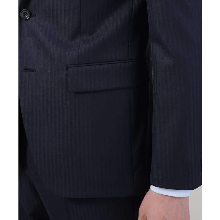 【ナローモデル】シャイニー ヘリンボン ストライプ スーツ/3ピース対応可 | TAKEO KIKUCHI | 詳細画像8 