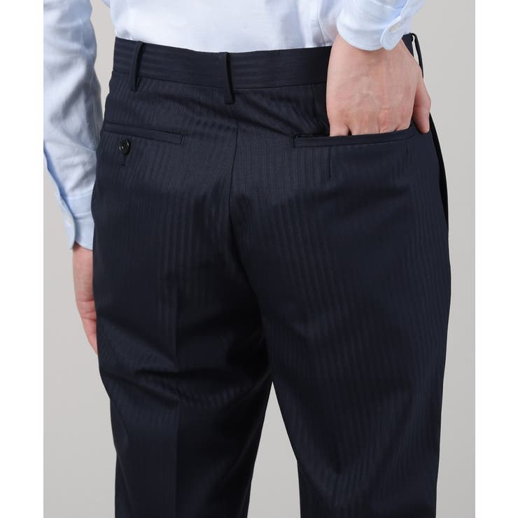 【ナローモデル】シャイニー ヘリンボン ストライプ スーツ/3ピース対応可 | TAKEO KIKUCHI | 詳細画像15 