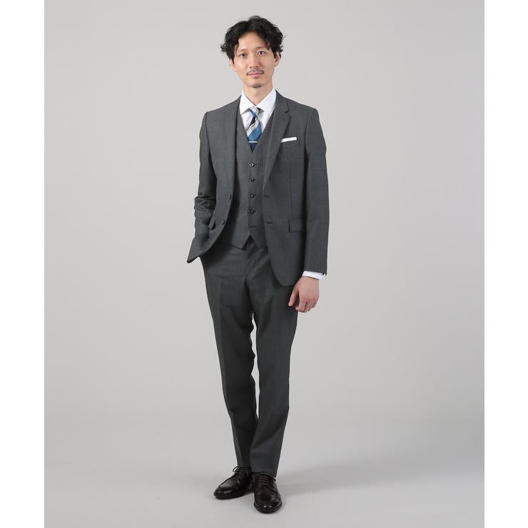 【ナローモデル】シャイニー ヘリンボン ストライプ スーツ/3ピース対応可 | TAKEO KIKUCHI | 詳細画像27 