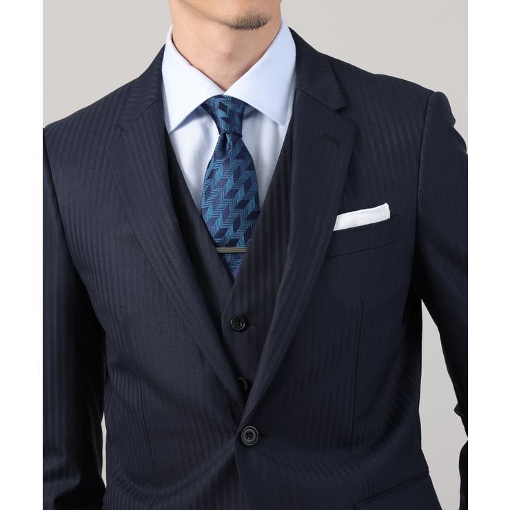 【ナローモデル】シャイニー ヘリンボン ストライプ スーツ/3ピース対応可 | TAKEO KIKUCHI | 詳細画像42 