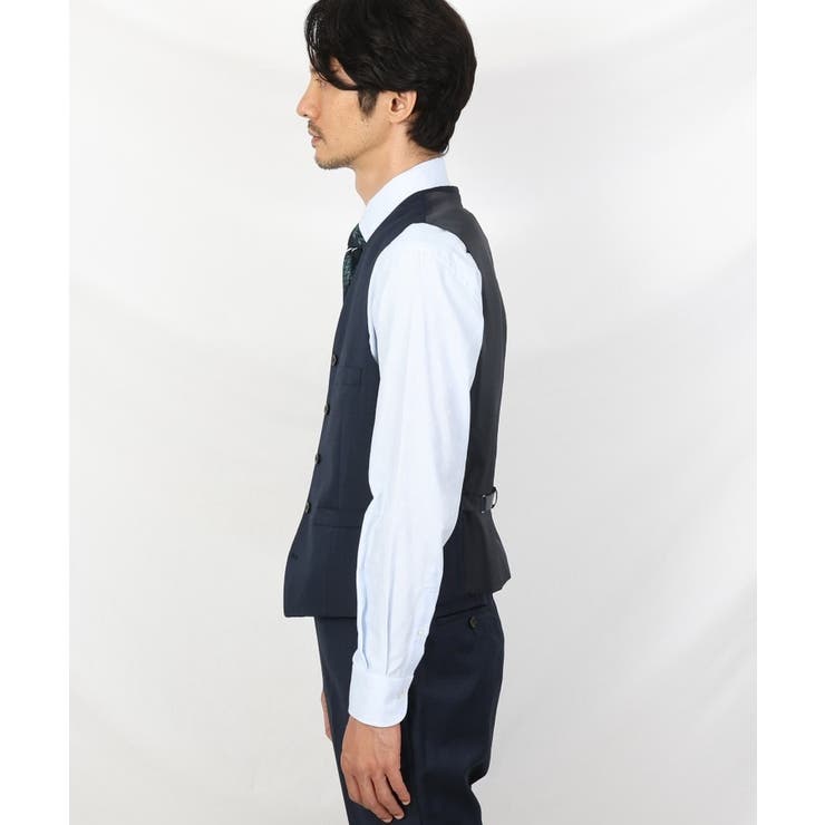 【3ピース対応】シャイニーシャークピンヘッド ベスト | TAKEO KIKUCHI | 詳細画像3 