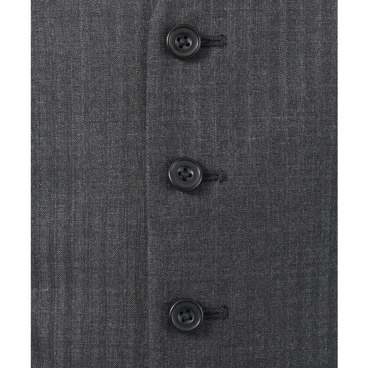 【Sサイズ～】シャイニーヘリンボンストライプ ベスト | TAKEO KIKUCHI | 詳細画像10 