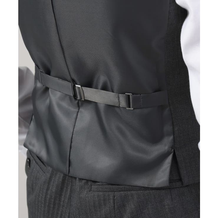 【Sサイズ～】シャイニーヘリンボンストライプ ベスト | TAKEO KIKUCHI | 詳細画像13 