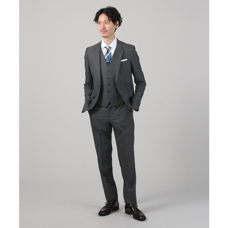 【Sサイズ～】シャイニーヘリンボンストライプ ベスト | TAKEO KIKUCHI | 詳細画像24 