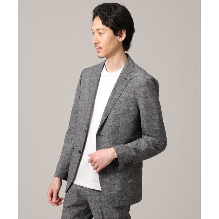 ブラック(019) | 【抗菌防臭】COOL DOTS（R）ドビープリント ジャケット | TAKEO KIKUCHI