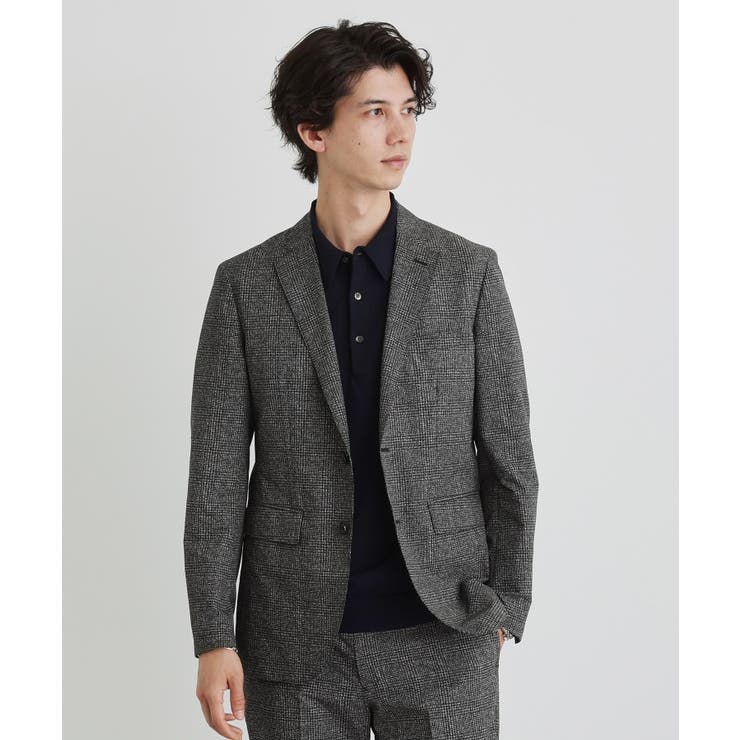 ブラック・グレンチェック(219) | 【抗菌防臭】COOL DOTS（R）ドビープリント ジャケット | TAKEO KIKUCHI