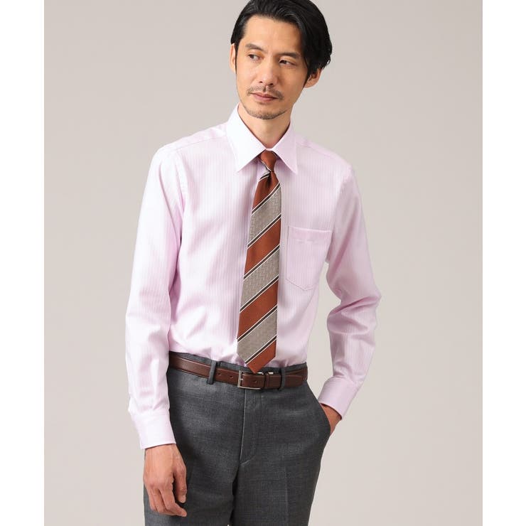 【Sサイズ～】ドビー ストライプ レギュラーカラー シャツ | TAKEO KIKUCHI | 詳細画像10 