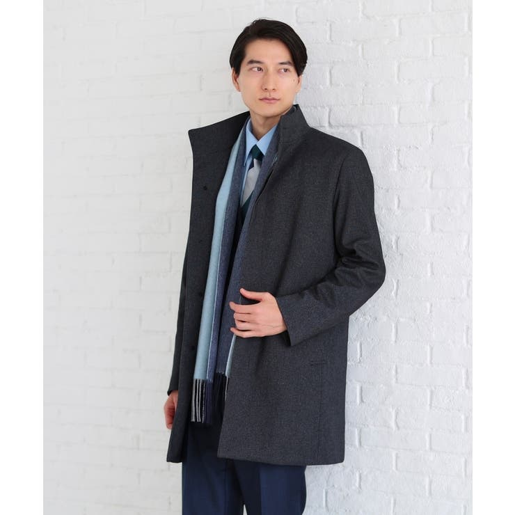 【ダウンライナー付】メランジ スタンドカラー コート | TAKEO KIKUCHI | 詳細画像1 