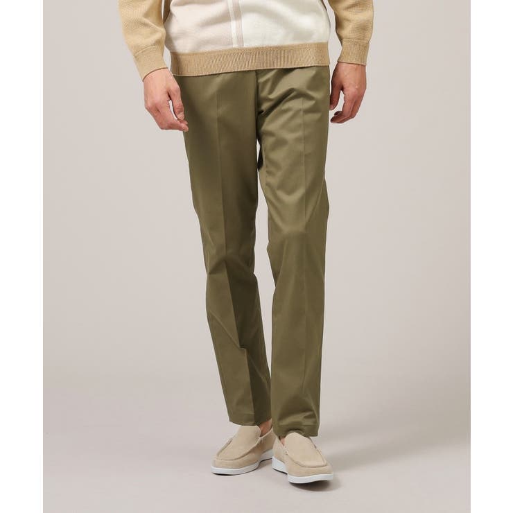 グリーン(024) | 【オフィスカジュアル対応】ドレス チノパンツ | TAKEO KIKUCHI