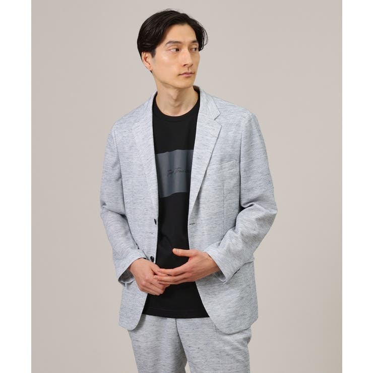 【尾州織】リネンブレンド メッシュ ジャケット | TAKEO KIKUCHI | 詳細画像8 