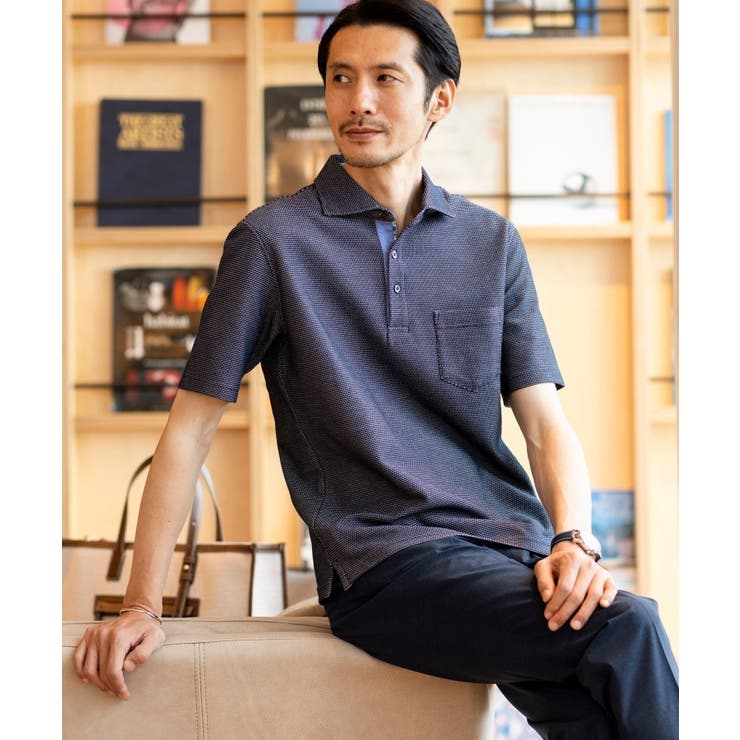 【抗菌防臭／9色5サイズ展開】ハニカムメランジ ポロシャツ | TAKEO KIKUCHI | 詳細画像86 
