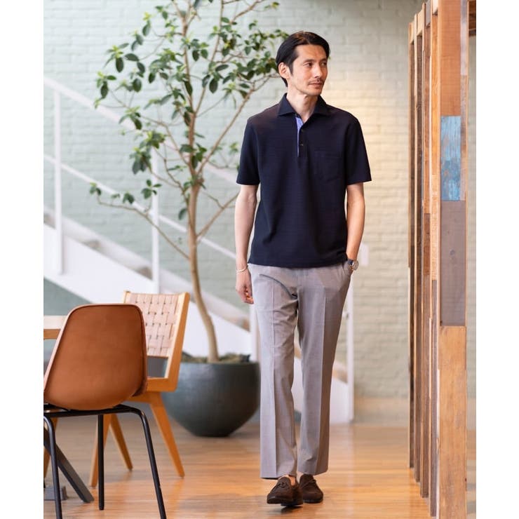 【抗菌防臭／9色5サイズ展開】ハニカムメランジ ポロシャツ | TAKEO KIKUCHI | 詳細画像89 