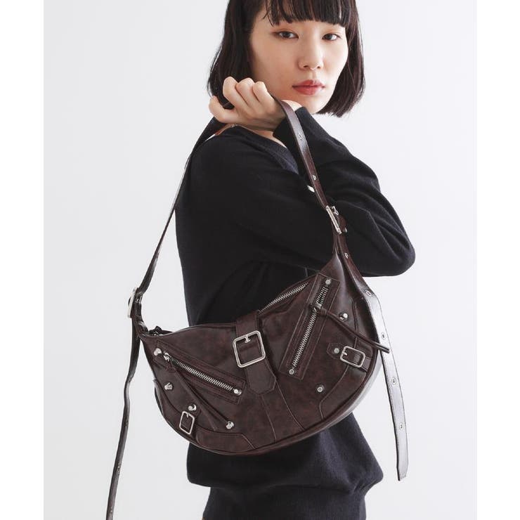 【FANCYシリーズ】スタッズクレセントショルダーバッグ | tk.TAKEO KIKUCHI | 詳細画像13 