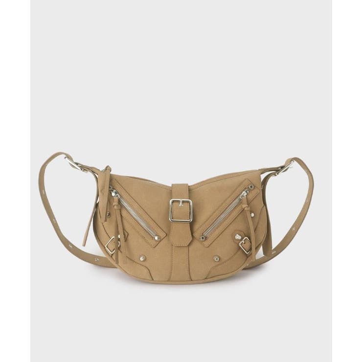 ベージュ(152) | 【FANCYシリーズ】スタッズクレセントショルダーバッグ | tk.TAKEO KIKUCHI