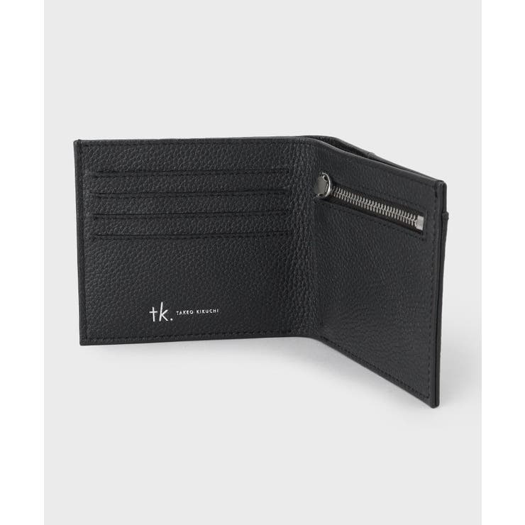 【リアルレザー】プレート二つ折りウォレット | tk.TAKEO KIKUCHI | 詳細画像4 