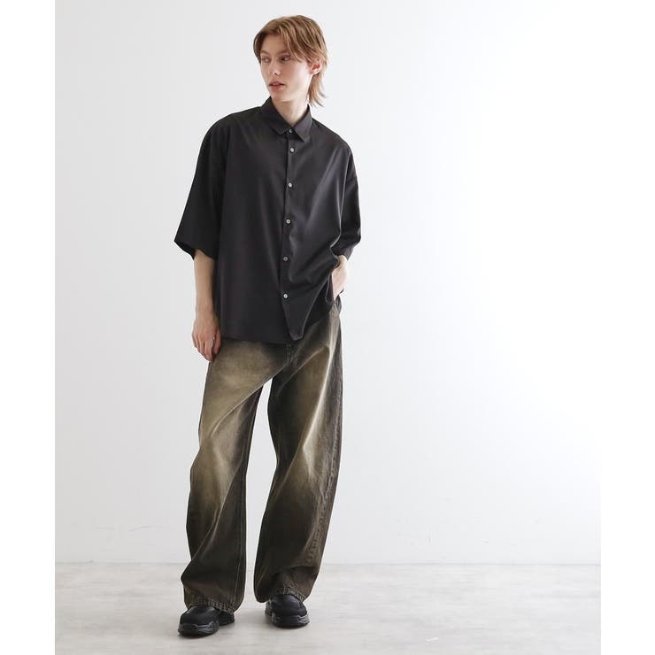 【WEB限定】無地/花柄アソートドレープ半袖シャツ | tk.TAKEO KIKUCHI | 詳細画像9 