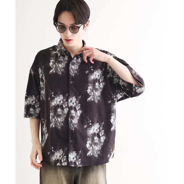 【WEB限定】無地/花柄アソートドレープ半袖シャツ | tk.TAKEO KIKUCHI | 詳細画像22 