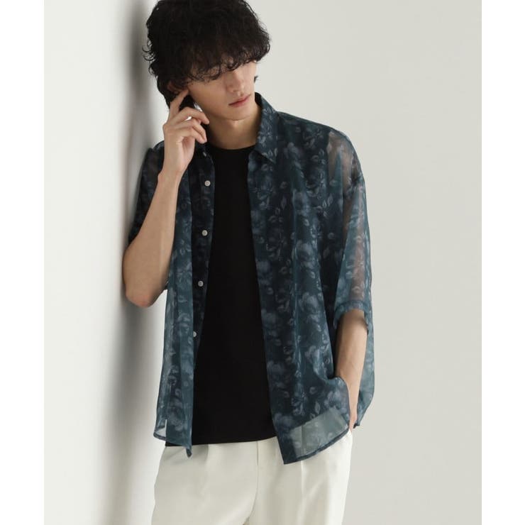 シアーフラワーシャツ | tk.TAKEO KIKUCHI | 詳細画像10 