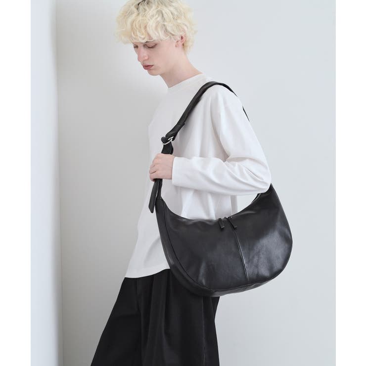 【牛革使用】リアルレザーラウンドショルダーバッグ | tk.TAKEO KIKUCHI | 詳細画像2 