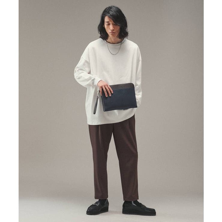 レザー調ジップクラッチバッグ | tk.TAKEO KIKUCHI | 詳細画像23 