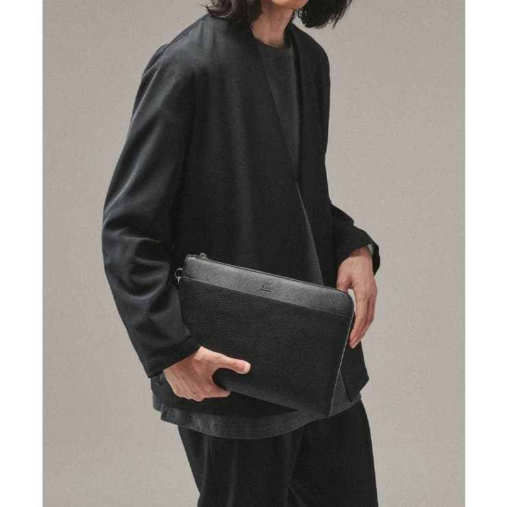 レザー調ジップクラッチバッグ | tk.TAKEO KIKUCHI | 詳細画像1 