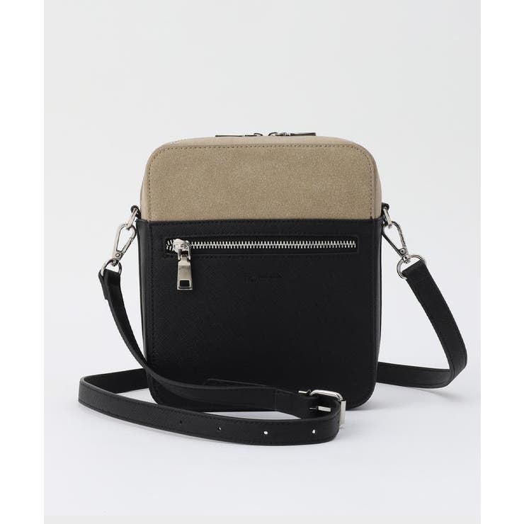 ベージュ(252) | バイカラースクエアショルダーバッグ | tk.TAKEO KIKUCHI