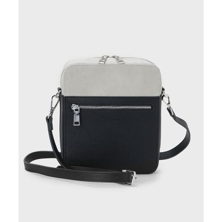 グレー(212) | バイカラースクエアショルダーバッグ | tk.TAKEO KIKUCHI